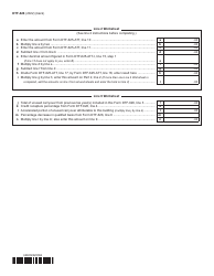 Form DTF-626 Recapture of Low-Income Housing Credit - Maine, Page 2