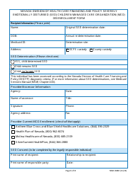 Form NMO-6080 Severely Emotionally Disturbed (Sed) Children Managed Care Organization (Mco) Disenrollment Form - Nevada, Page 4