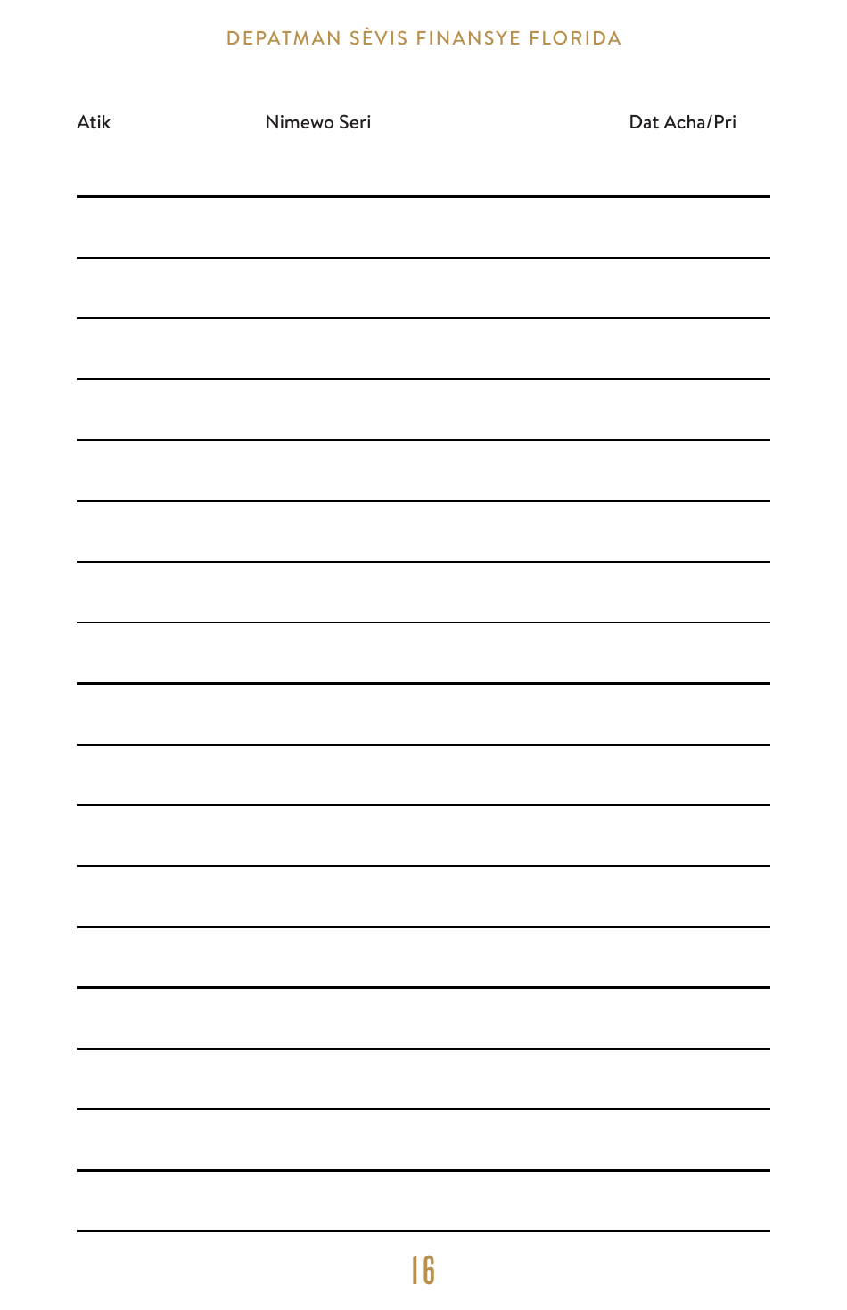 Emergency Financial Preparedness Toolkit - Florida (English / Creole), Page 17