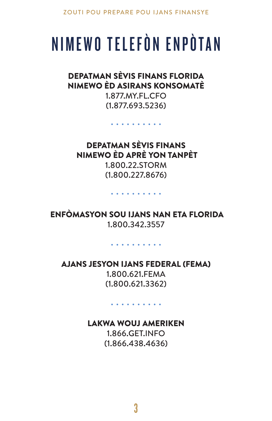 Emergency Financial Preparedness Toolkit - Florida (English / Creole), Page 4