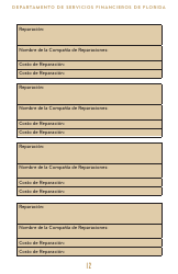 Financiera De Emergencias Juego De Herramientas - Florida (Spanish), Page 13