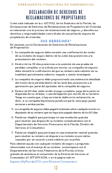 Financiera De Emergencias Juego De Herramientas - Florida (Spanish), Page 14