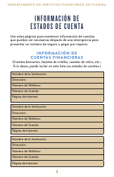 Financiera De Emergencias Juego De Herramientas - Florida (Spanish), Page 5