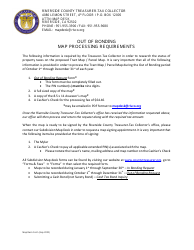 Document preview: Out of Bonding Request - Riverside County, California, 2023