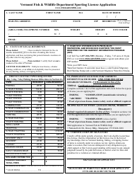 Veteran Free License Reciprocal Privilege Letter and Application - Vermont, Page 2