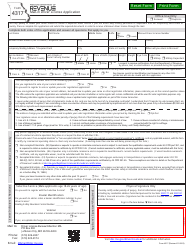 Form 4317 Mail-In Driver License Application - Missouri