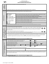 Form V1 Vehicle Transaction Application - Alaska, Page 2