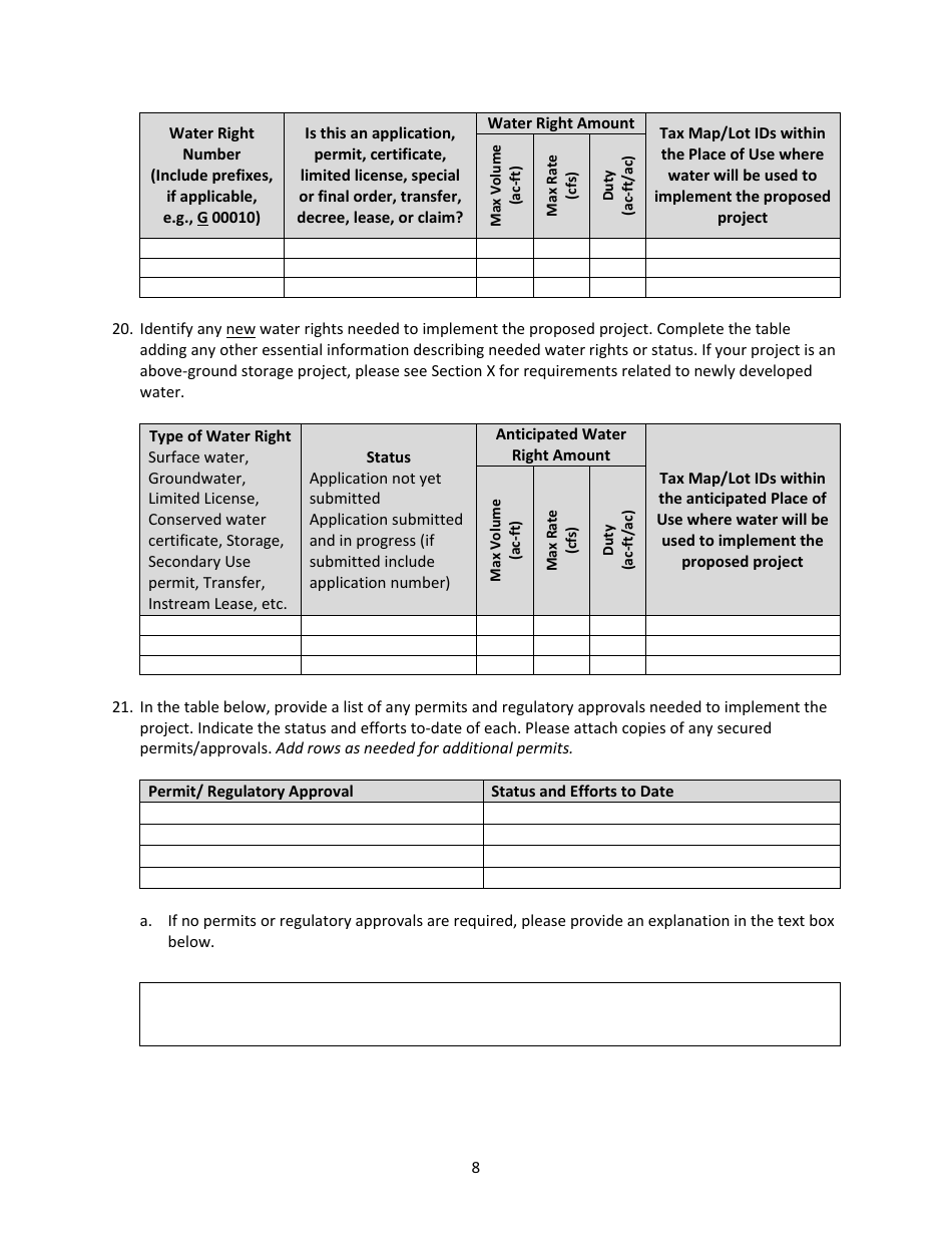 Water Project Grants and Loans - Grant Application - Oregon, Page 11