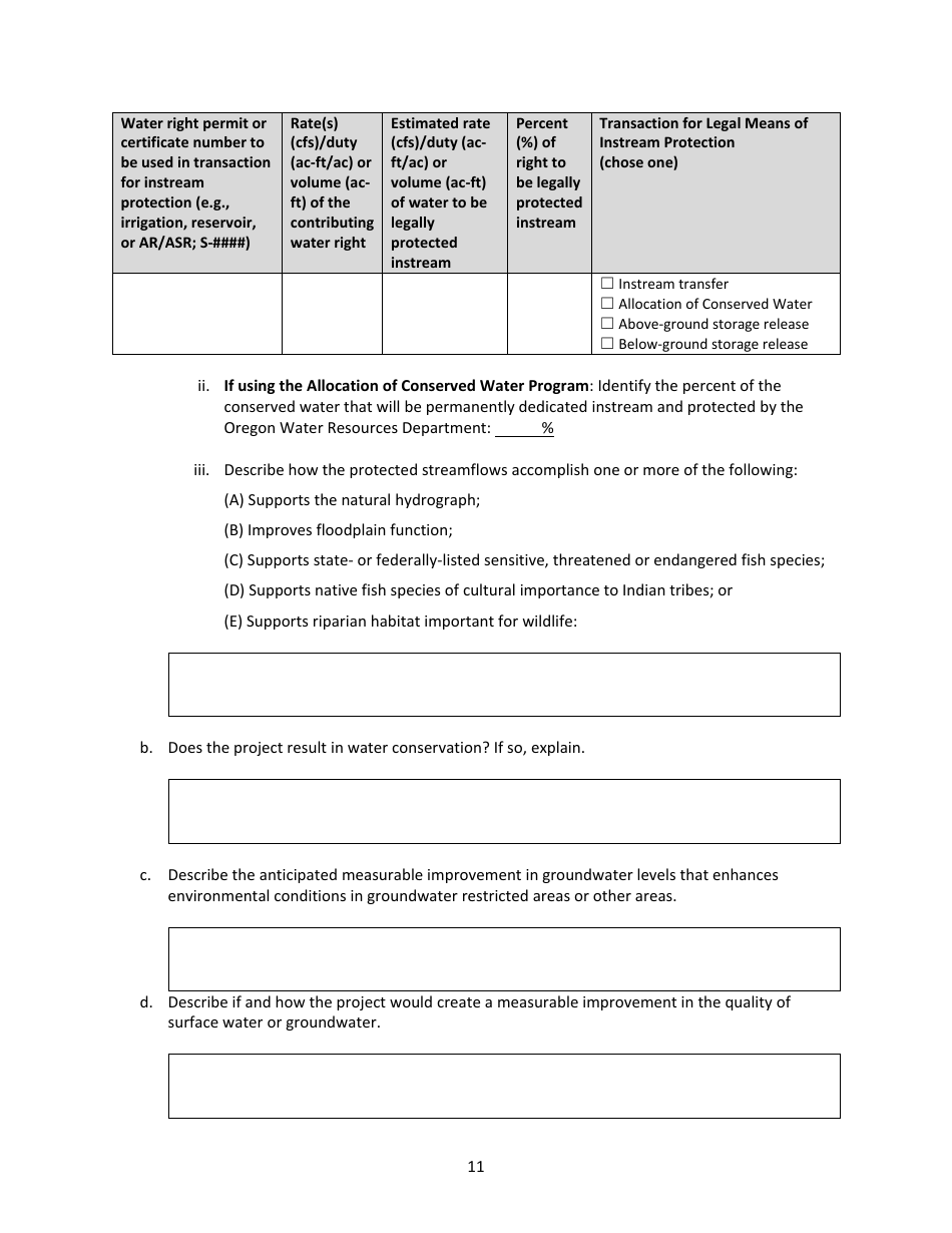 Water Project Grants and Loans - Grant Application - Oregon, Page 14
