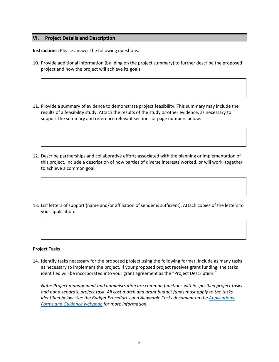 Water Project Grants and Loans - Grant Application - Oregon, Page 8