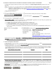 Form LLP-1 Statement of Registration of Domestic or Foreign Limited Liability Partnership - West Virginia, Page 2