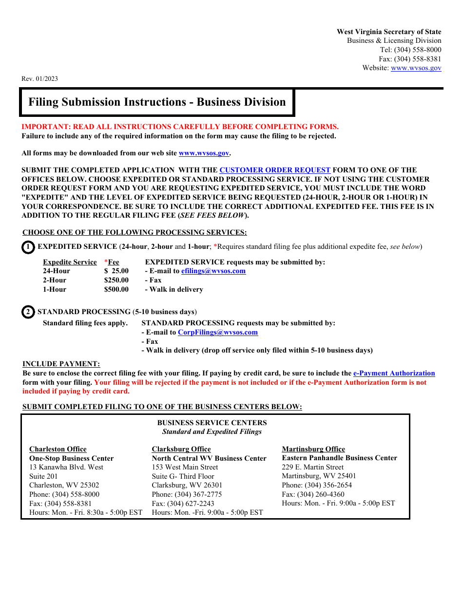 Form CF-4 Application for Amended Certificate of Authority - West Virginia, Page 2