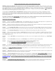 Form BT-1 Application for Business Trust - West Virginia, Page 3
