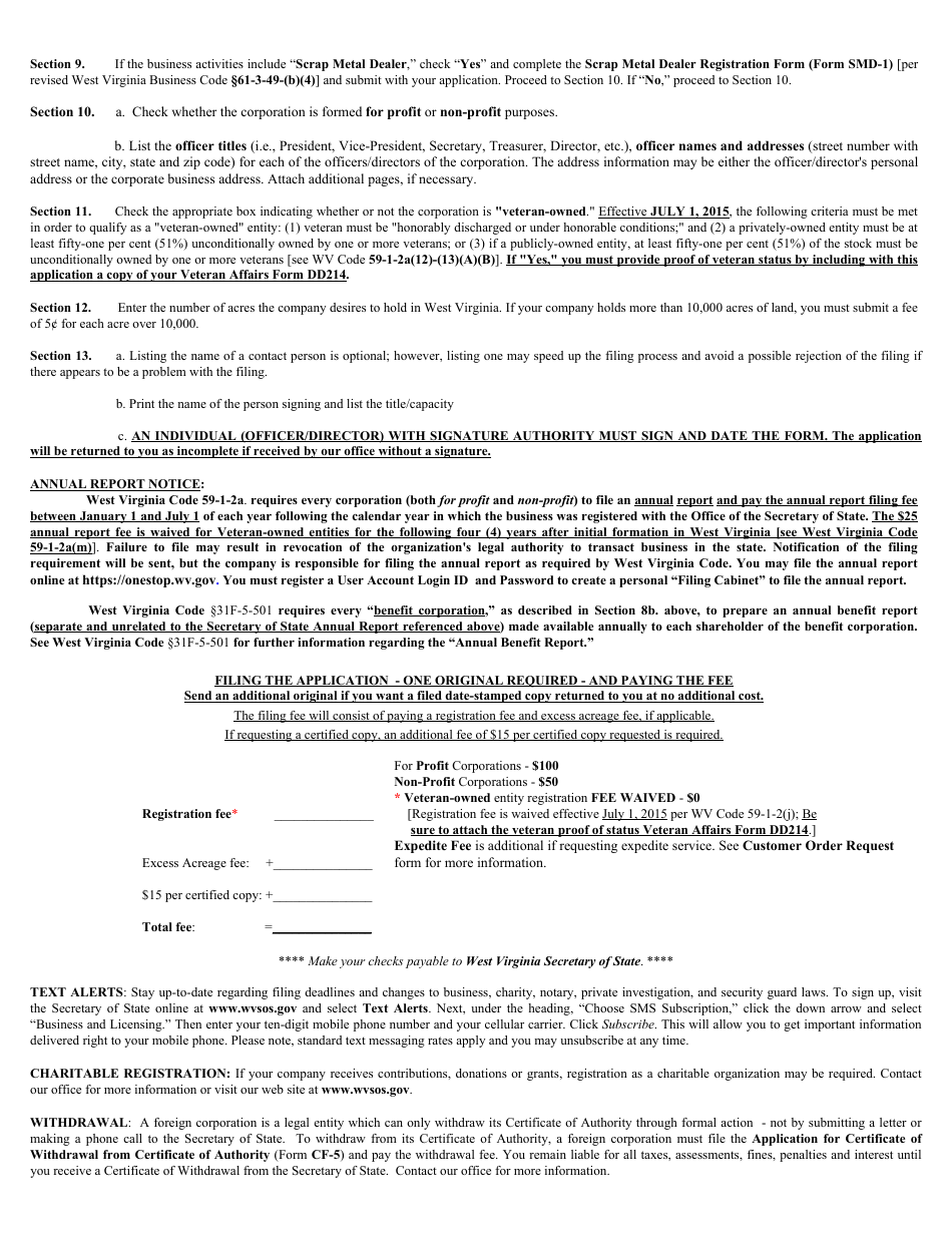 Form CF-1 - Fill Out, Sign Online and Download Fillable PDF, West ...