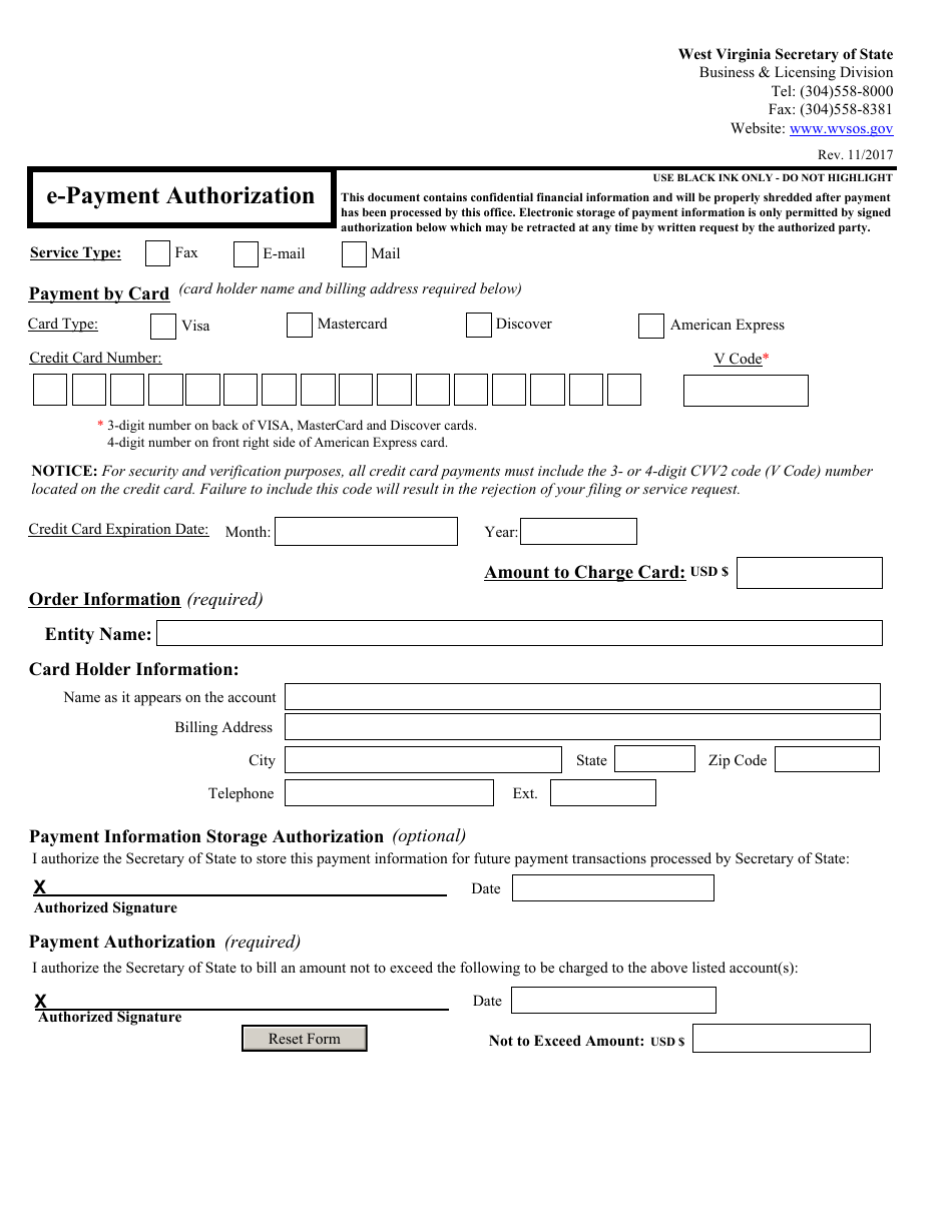 Form LLF-1 West Virginia Application for Certificate of Authority of Limited Liability Company - West Virginia, Page 9