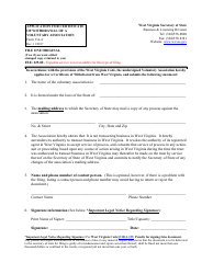 Document preview: Form VA-4 Application for Certificate of Withdrawal of a Voluntary Association - West Virginia