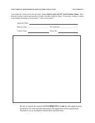 Form TM-1 West Virginia Application for Trademark or Service Mark - West Virginia, Page 3