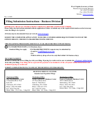 Form TM-1 West Virginia Application for Trademark or Service Mark - West Virginia, Page 8