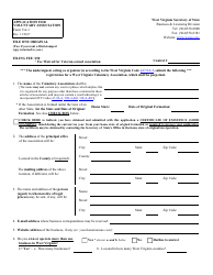 Document preview: Form VA-1 Application for Voluntary Association - West Virginia