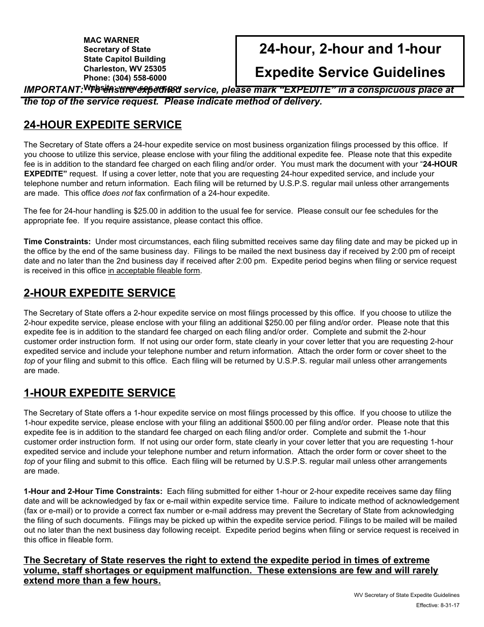 Form VA-1 Application for Voluntary Association - West Virginia, Page 8