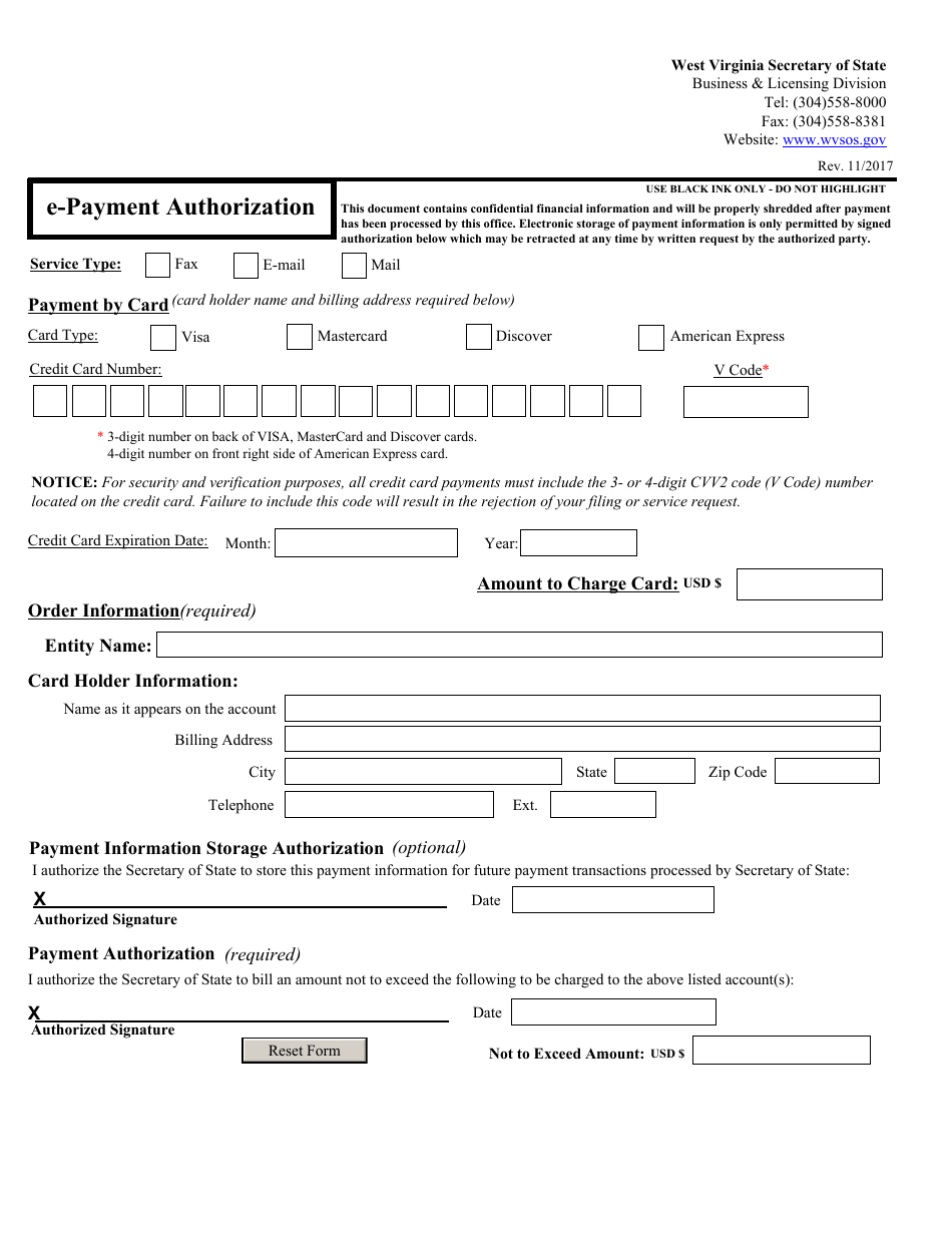 Form VA-1 Application for Voluntary Association - West Virginia, Page 9