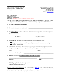 Form VA-3 Articles of Dissolution of a Voluntary Association - West Virginia