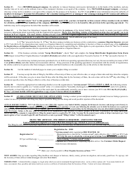 Form LLD-1 West Virginia Articles of Organization of Limited Liability Company - West Virginia, Page 5
