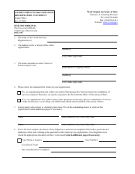 Form CSO-1 Credit Services Organization Registration Statement - West Virginia