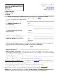 Form UNA-1 Statement of Agent of Process for Unincorporated Non-profit Association - West Virginia