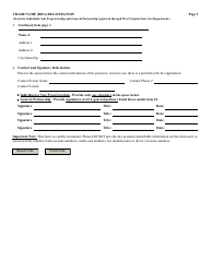 Form TN-1 Trade Name (Dba) Registration - West Virginia, Page 2