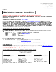 Form TN-1 Trade Name (Dba) Registration - West Virginia, Page 3