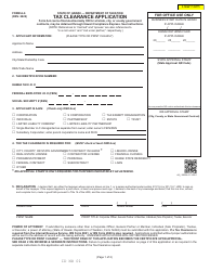 Document preview: Form A-6 Tax Clearance Application - Hawaii