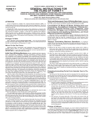 Instructions for Form F-1 Franchise Tax Return for Banks, Building and Loan Associations, Financial Services Loan Companies, Other Financial Corporations, and Small Business Investment Companies - Hawaii