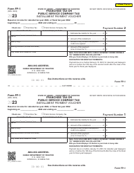 Form FP-1 Franchise Tax or Public Service Company Tax - Hawaii, 2023