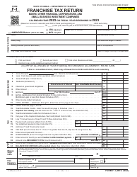 Form F-1 Franchise Tax Return Banks, Other Financial Corporations, and Small Business Investment Companies - Hawaii, 2023