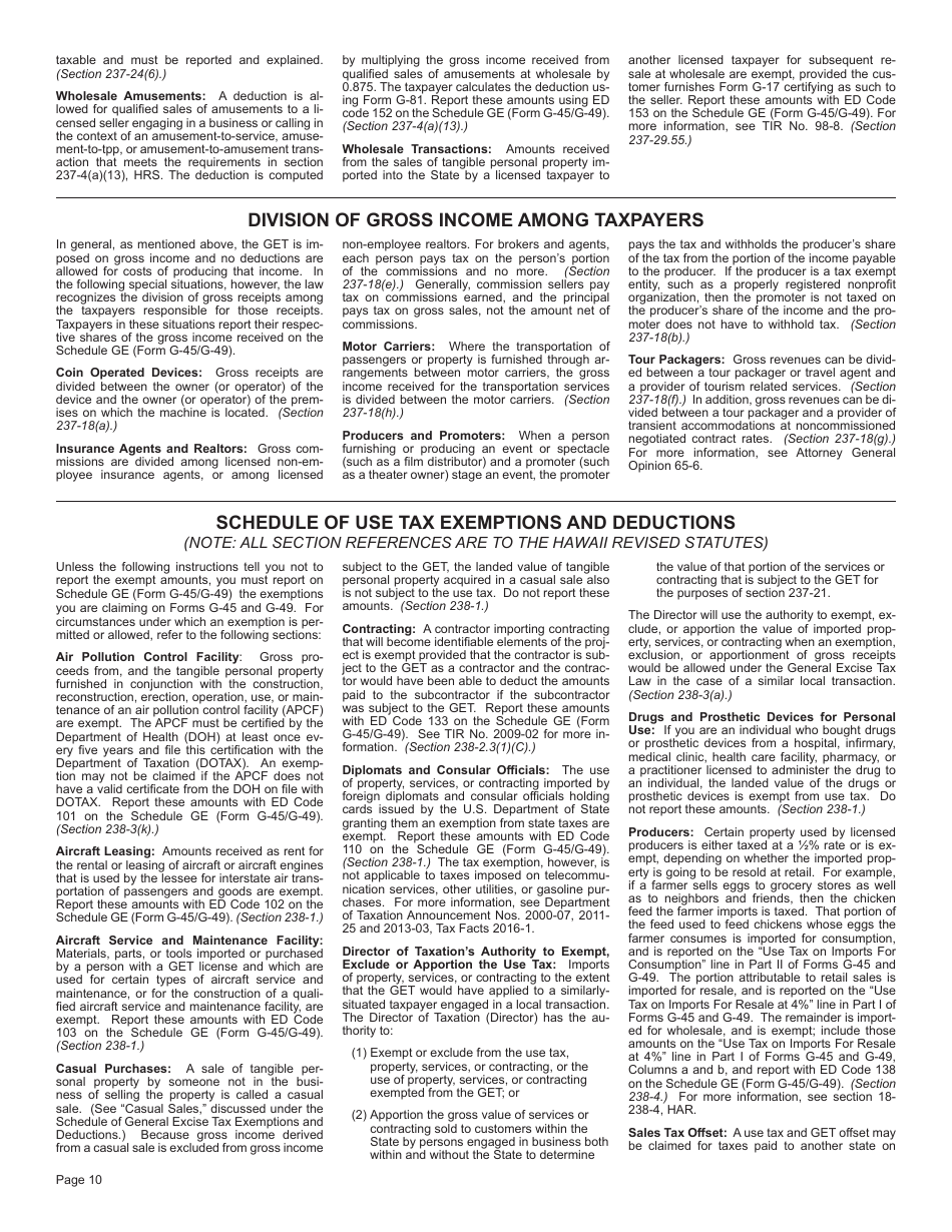 Form G 45 Ot Fill Out Sign Online And Download Printable Pdf Hawaii Templateroller