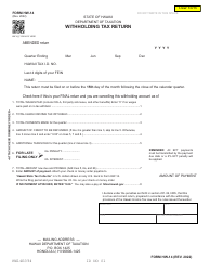 Document preview: Form HW-14 Withholding Tax Return - Hawaii