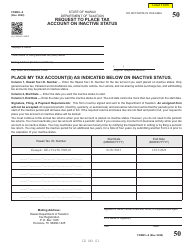 Form L-9 Request to Place Tax Account on Inactive Status - Hawaii