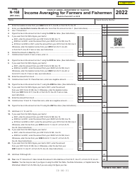 Document preview: Form N-168 Income Averaging for Farmers and Fishermen - Hawaii