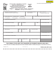 Document preview: Form N-288A Statement of Withholding on Dispositions by Nonresident Persons of Hawaii Real Property Interests - Hawaii