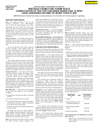 Instructions for Form N-615 Computation of Tax for Children Under Age 14 Who Have Unearned Income of More Than $1,000 - Hawaii