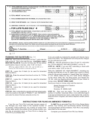 Instructions for Form RV-2 Periodic Rental Motor Vehicle, Tour Vehicle, and Car-Sharing Vehicle Surcharge Tax - Hawaii, Page 4