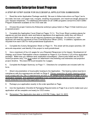 Community Enterprise Grant Program Application - Maine, Page 4