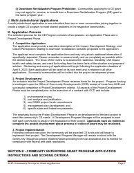 Community Enterprise Grant Program Application - Maine, Page 7