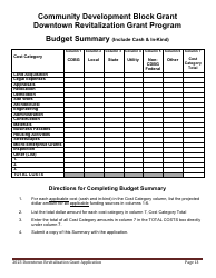 Downtown Revitalization Grant Program Application - Maine, Page 13