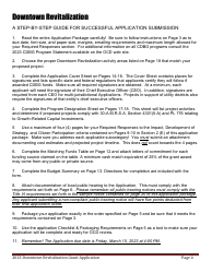 Downtown Revitalization Grant Program Application - Maine, Page 4