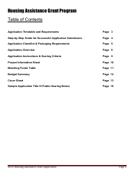 Housing Assistance Grant Program Application - Maine, Page 2