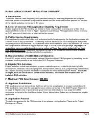 Public Service Grant Program Application - Maine, Page 6