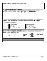 Public Service Grant Program Application - Maine, Page 9