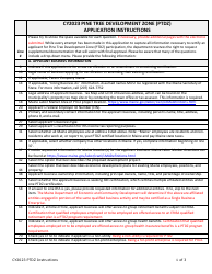 Document preview: Instructions for Business Certification Application - Pine Tree Development Zone (Ptdz) Program - Maine